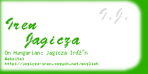 iren jagicza business card